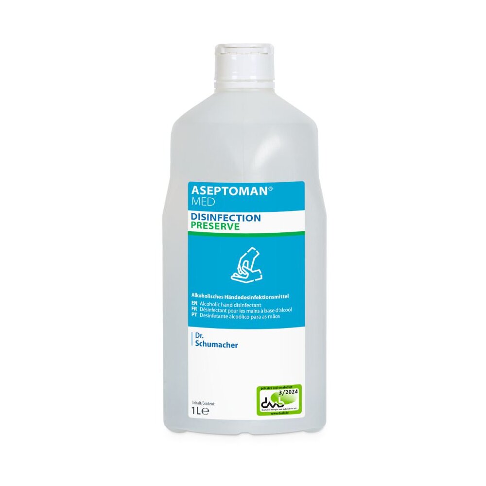 ASEPTOMAN® MED, viruzid plus, alkoholisches Händedesinfektionsmittel, (1000 ml Flasche)