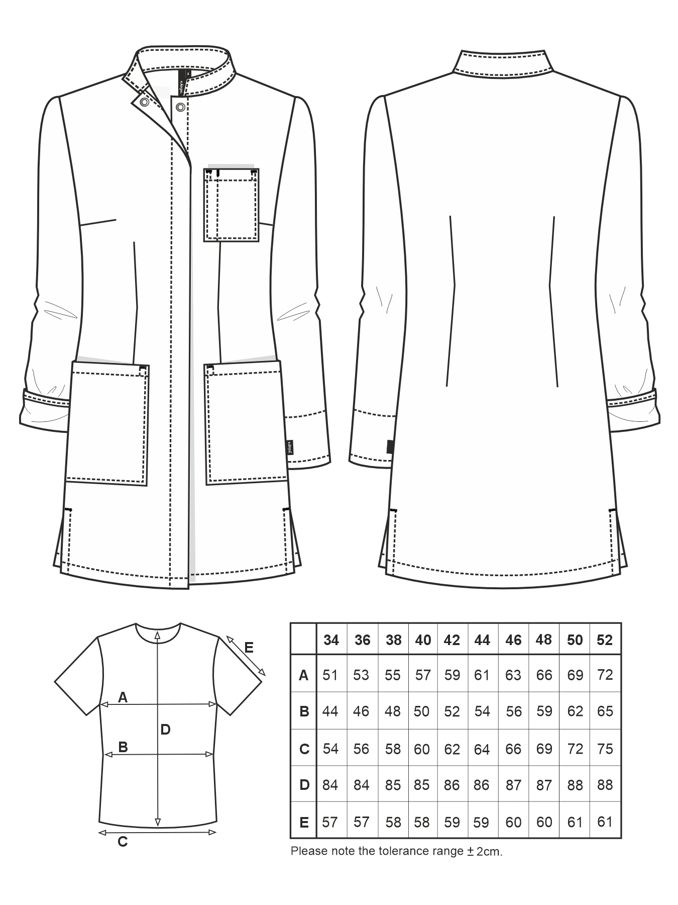 Kurzmantel mit Farbdetails ATESSA