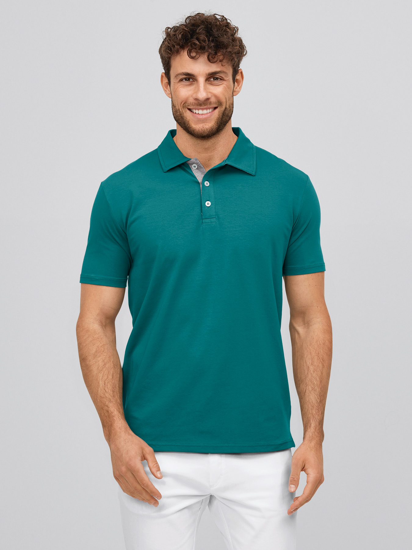 Unisex-Poloshirt, Single Jersey