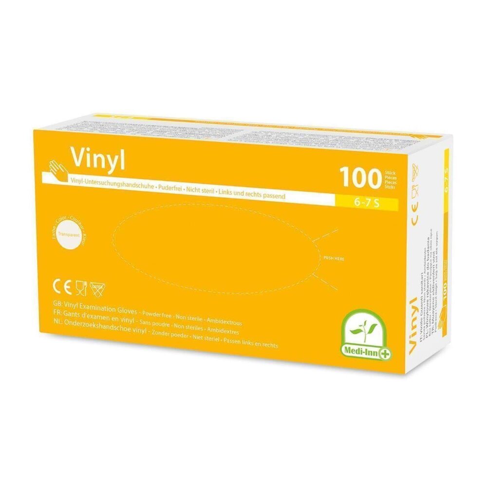 Medi-Inn Vinylhandschuhe Einmalhandschuhe puderfrei Comfort XL