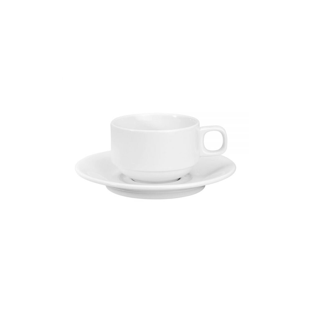Alassio Kaffetasse 20 cl aus Porzellan Ø 8,2 x 5,9 cm Weiß | 6 Stück
