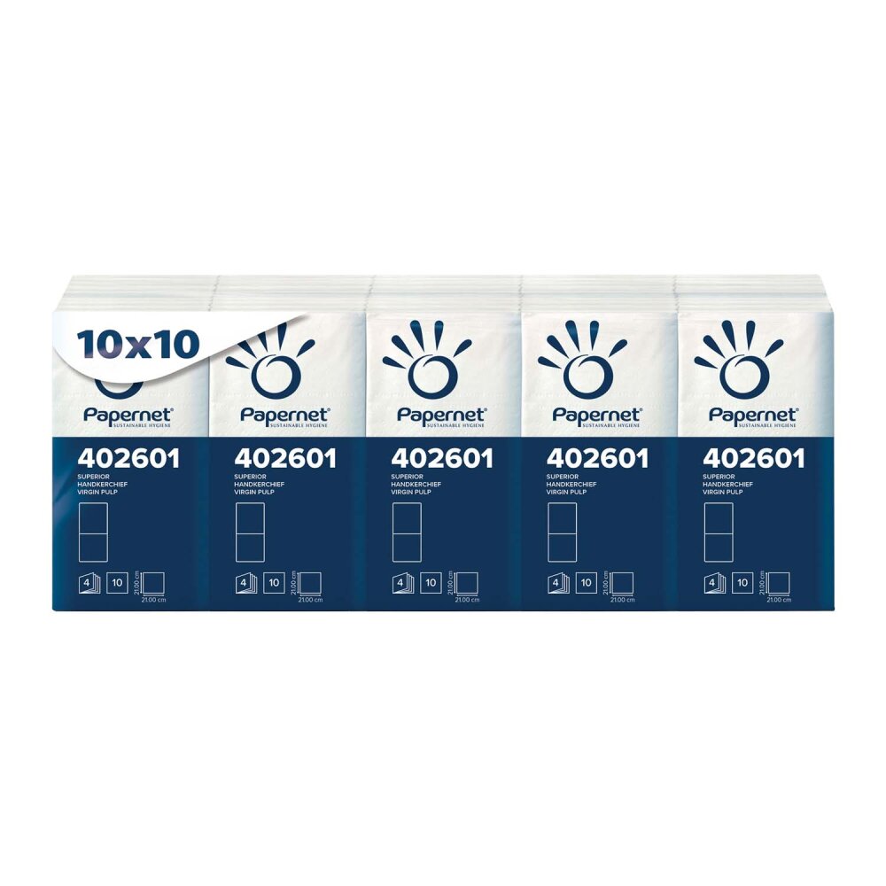 Papiertaschentücher 4-lagig (Karton: 24 x 10 Pack (a´ 10 Stück)) Abverkauf