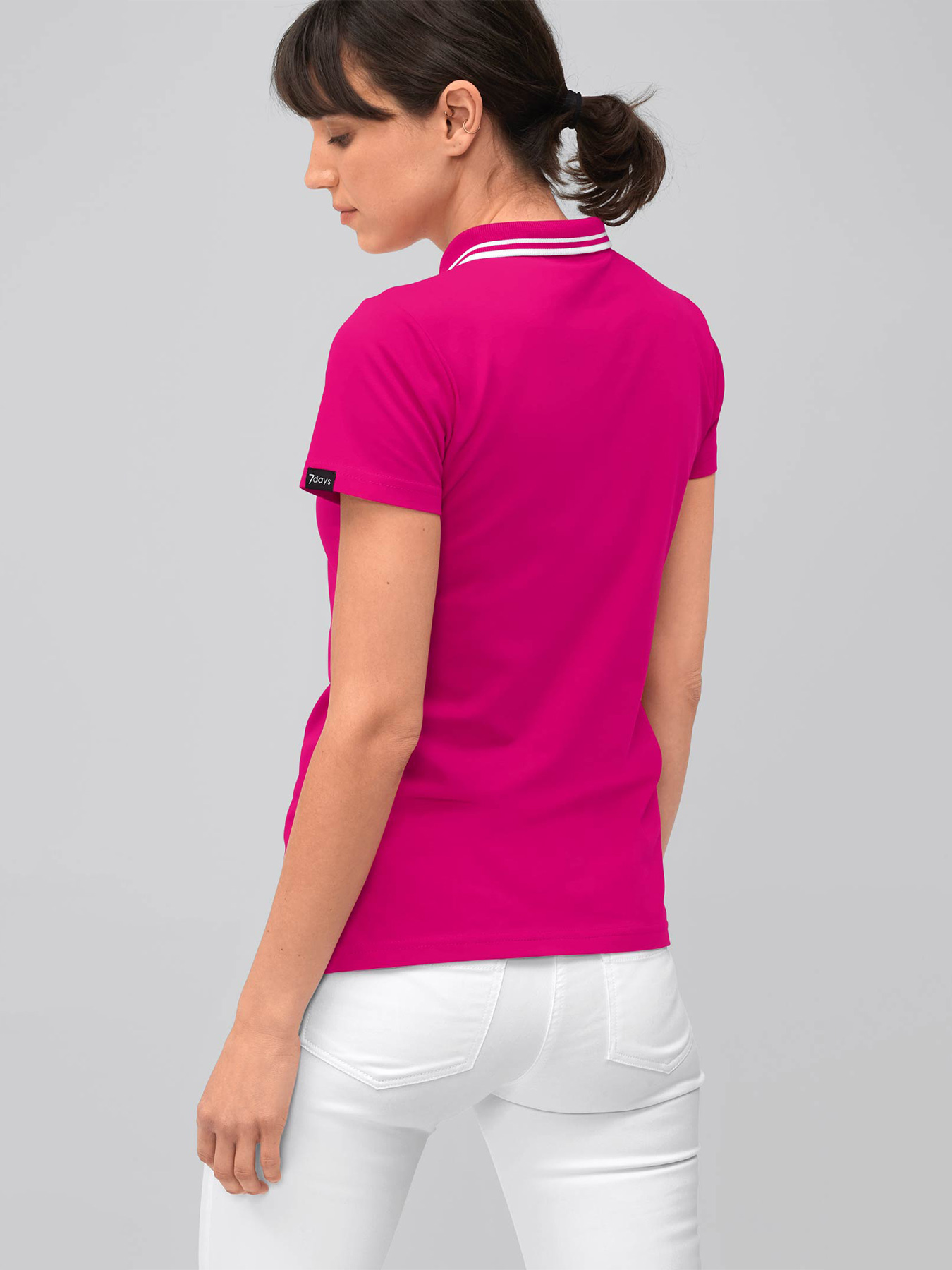 Poloshirt, Single Jersey - Strickkragen