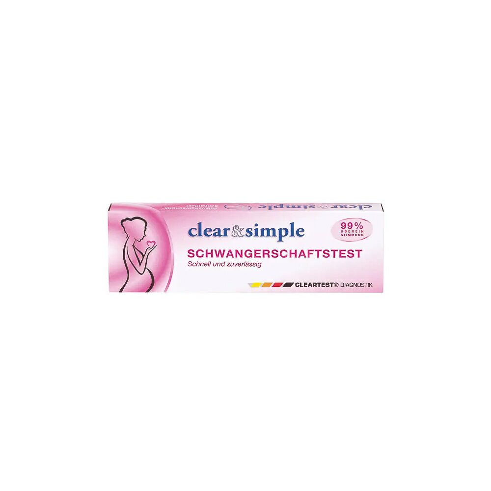 Cleartest HCG Schwangerschaftstest Clear & Simple Midstreamt | 1 Stück