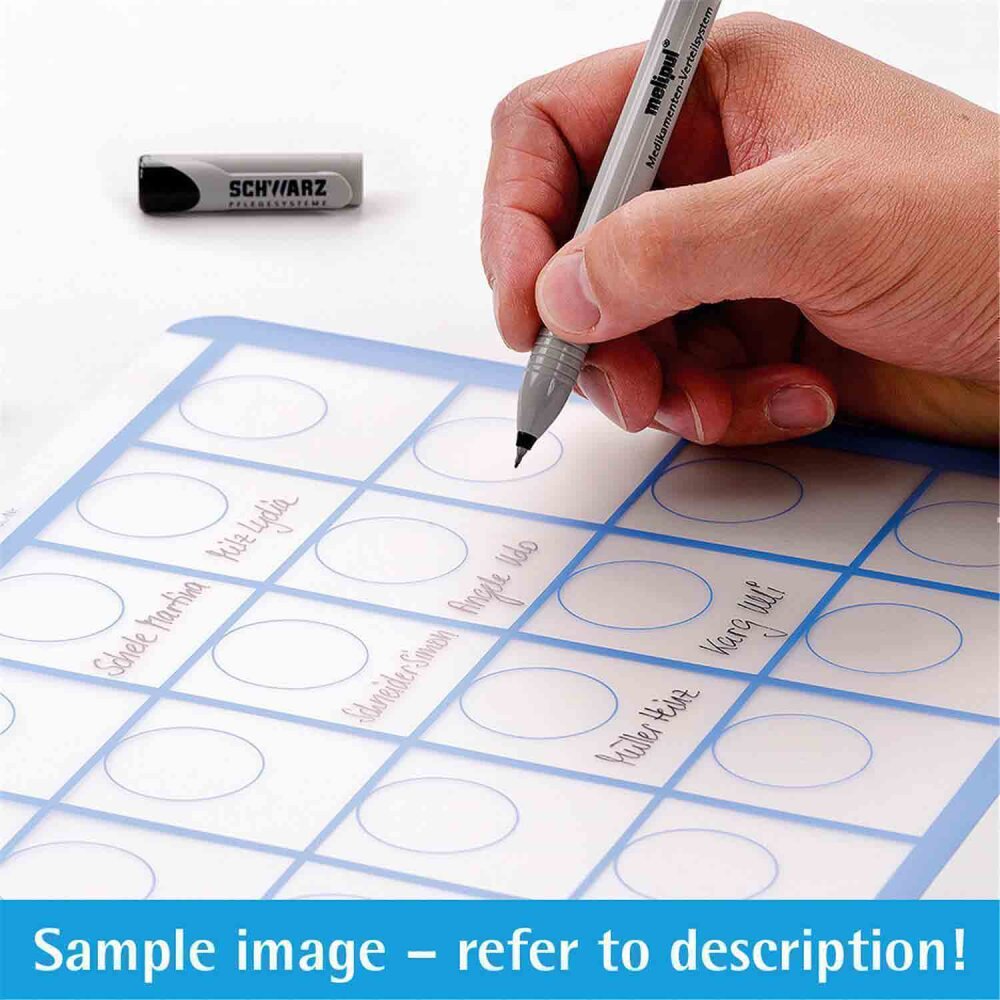 Beschriftungsfolie melipul Medikamenten-Tablett 24MB-35