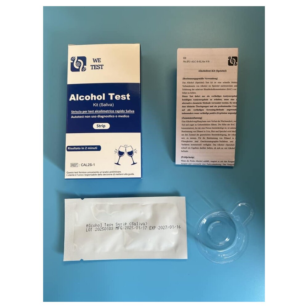 We Test Speichel Alkoholtest | 1 Testkassette