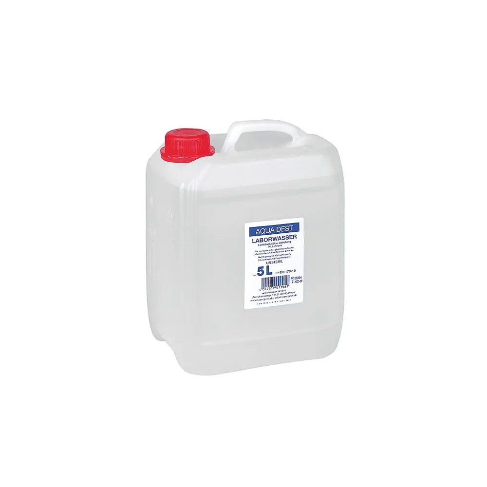 Aqua Dest-Laborwasser 5 Liter