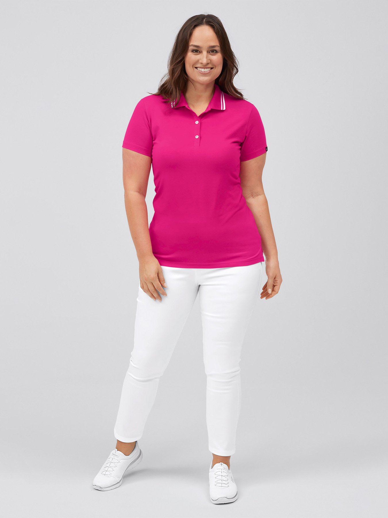 Poloshirt, Single Jersey - Strickkragen