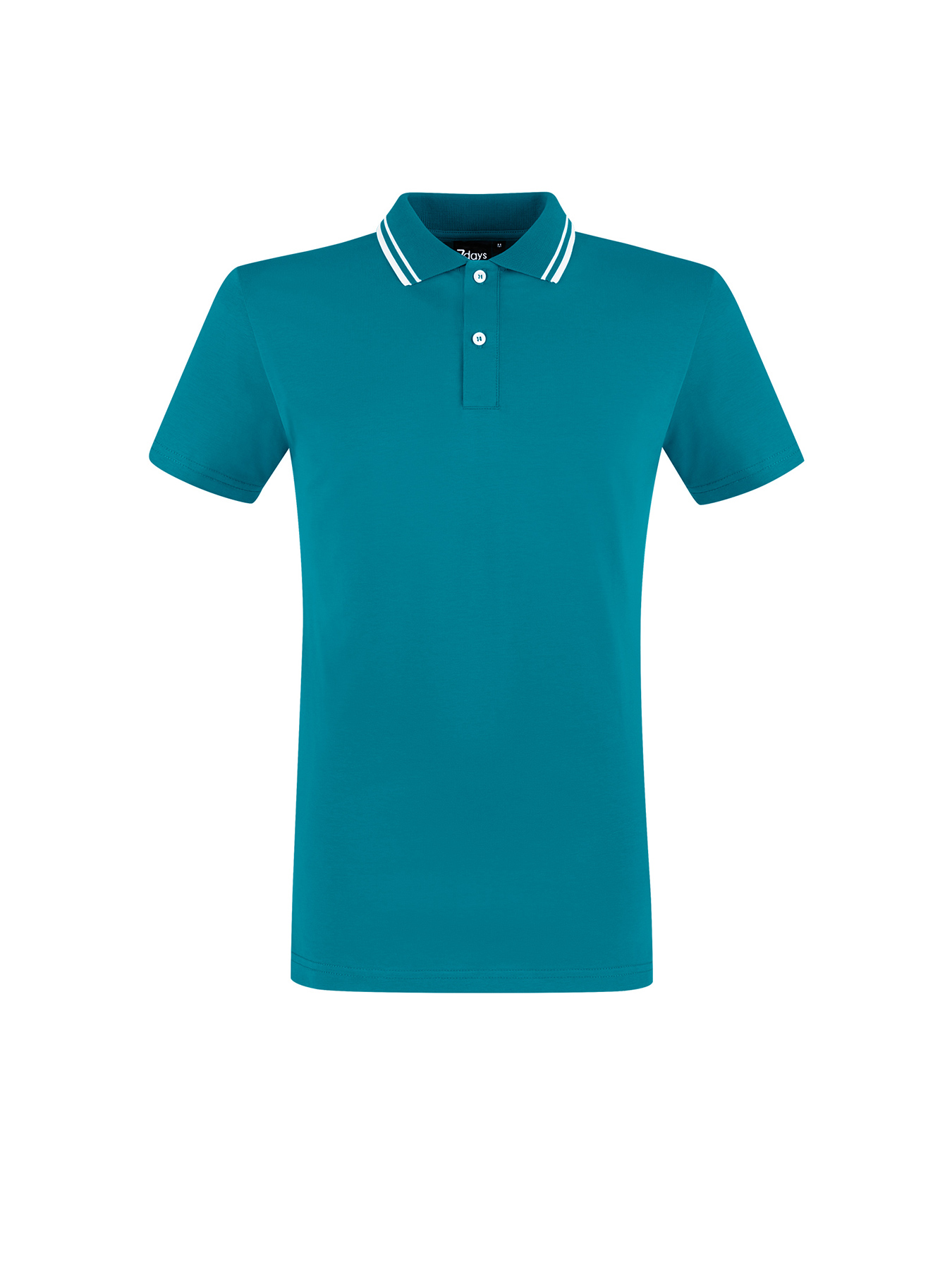 Unisex-Poloshirt, Single Jersey - Strickkragen