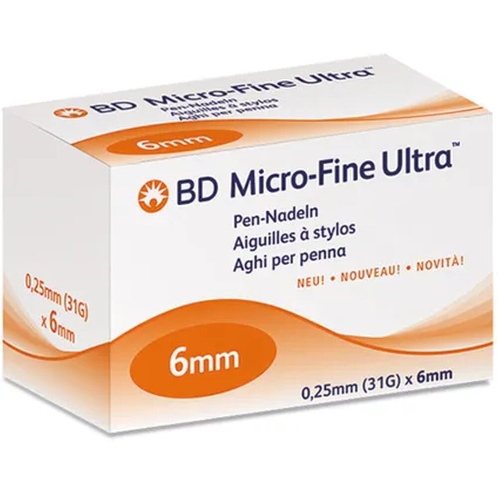 BD Ultra Fine Pen-Nadeln 31G, 0,25 x 6 mm, Pack à 105 Stück