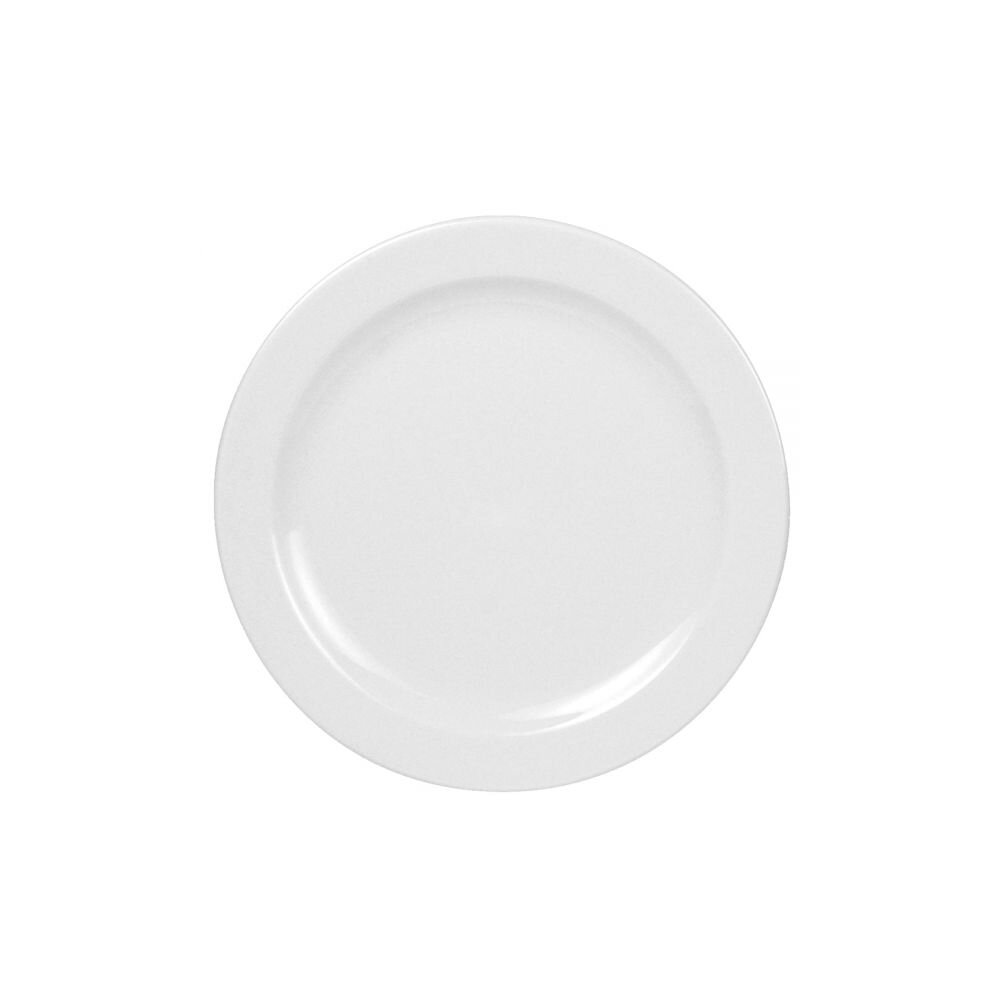 Alassio Fahnenteller Menü aus Porzellan Ø 25,5 cm Weiß | 6 Stück