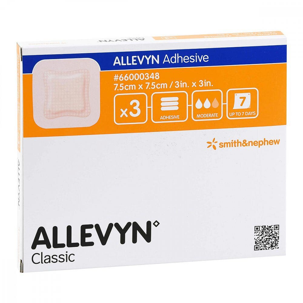 Allevyn Adhesive Wundverband 7,5 x 7,5 cm (Pack a 3 Stück)