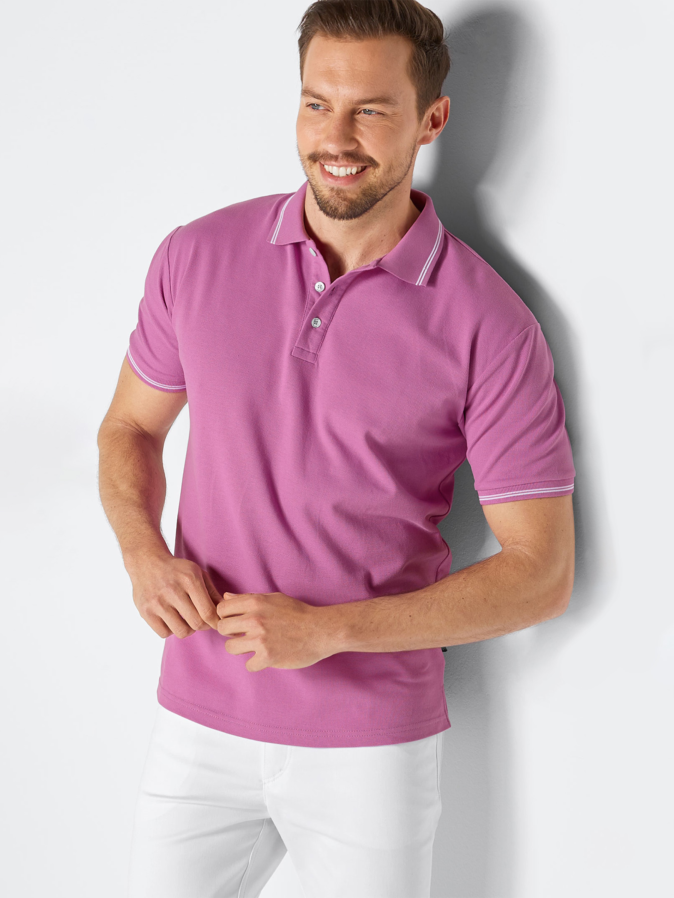 Poloshirt aus Piqué