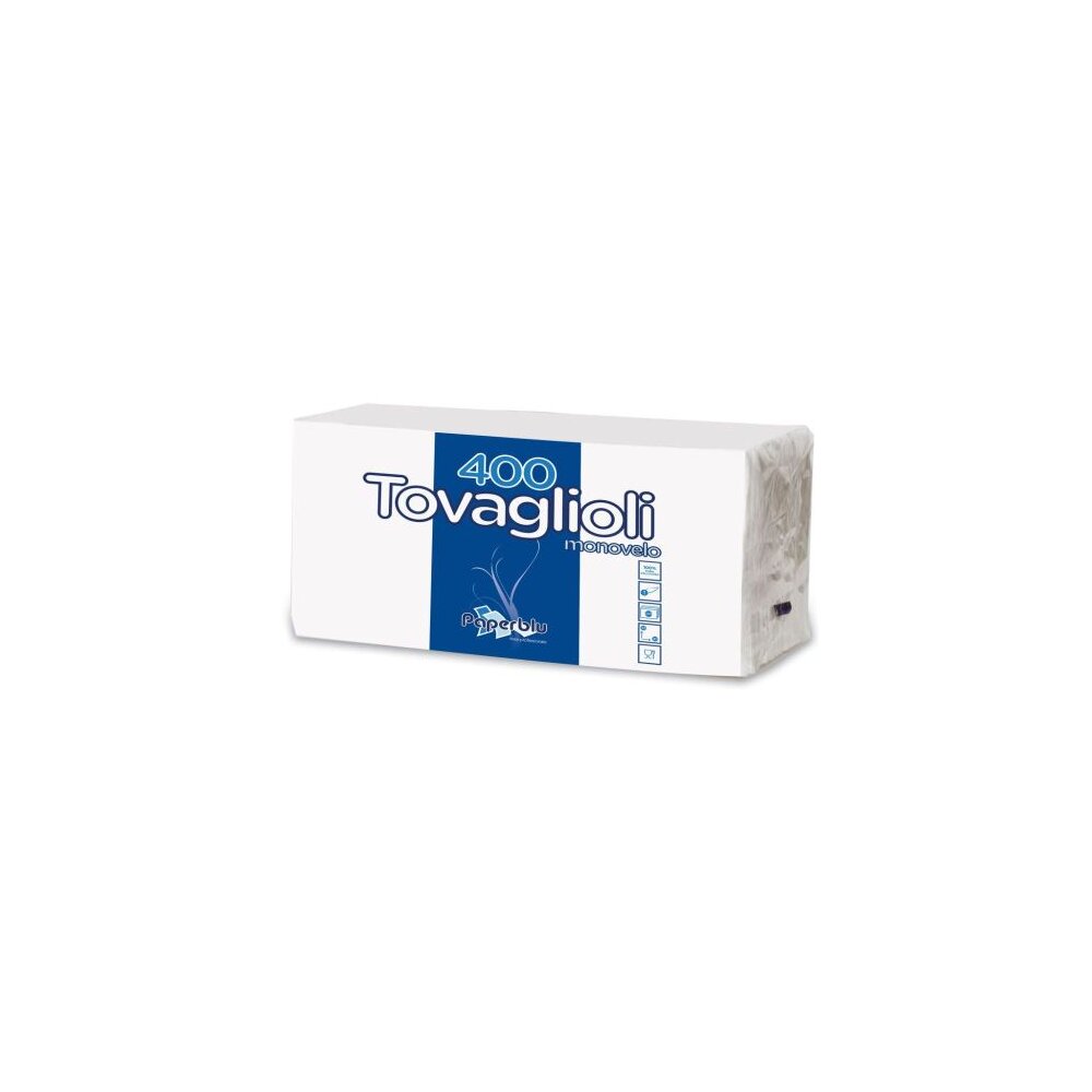 Prägeservietten Tovaglioli 33 x 30 cm 1-lagig 1/4 Falz | 15 Pack à 400 Servietten