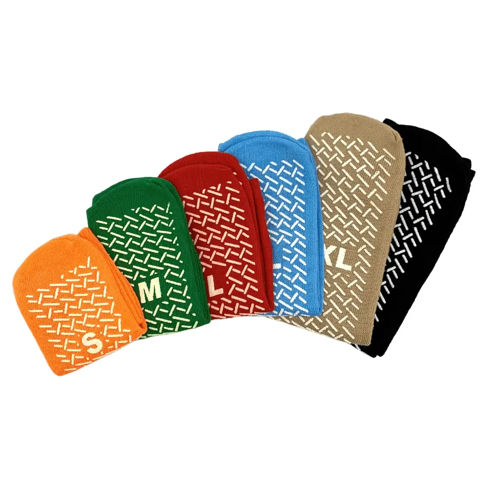 Anti-Rutsch-Socken beidseitig beschichtet, 1 Paar, verschiedene Größen