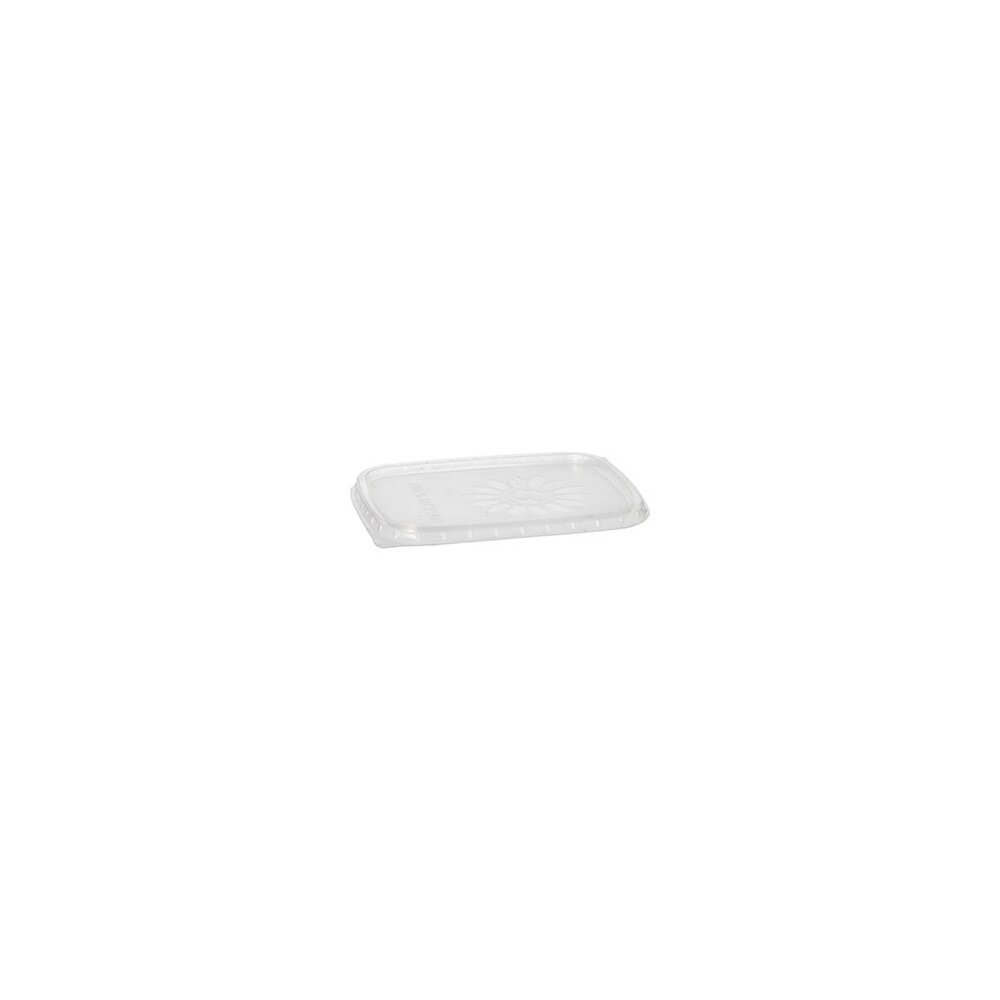 Deckel für Verpackungsbecher, PP eckig 8,1 x 10,8 cm transparent, (10 Pack à 100 Stück) 1000 Stück