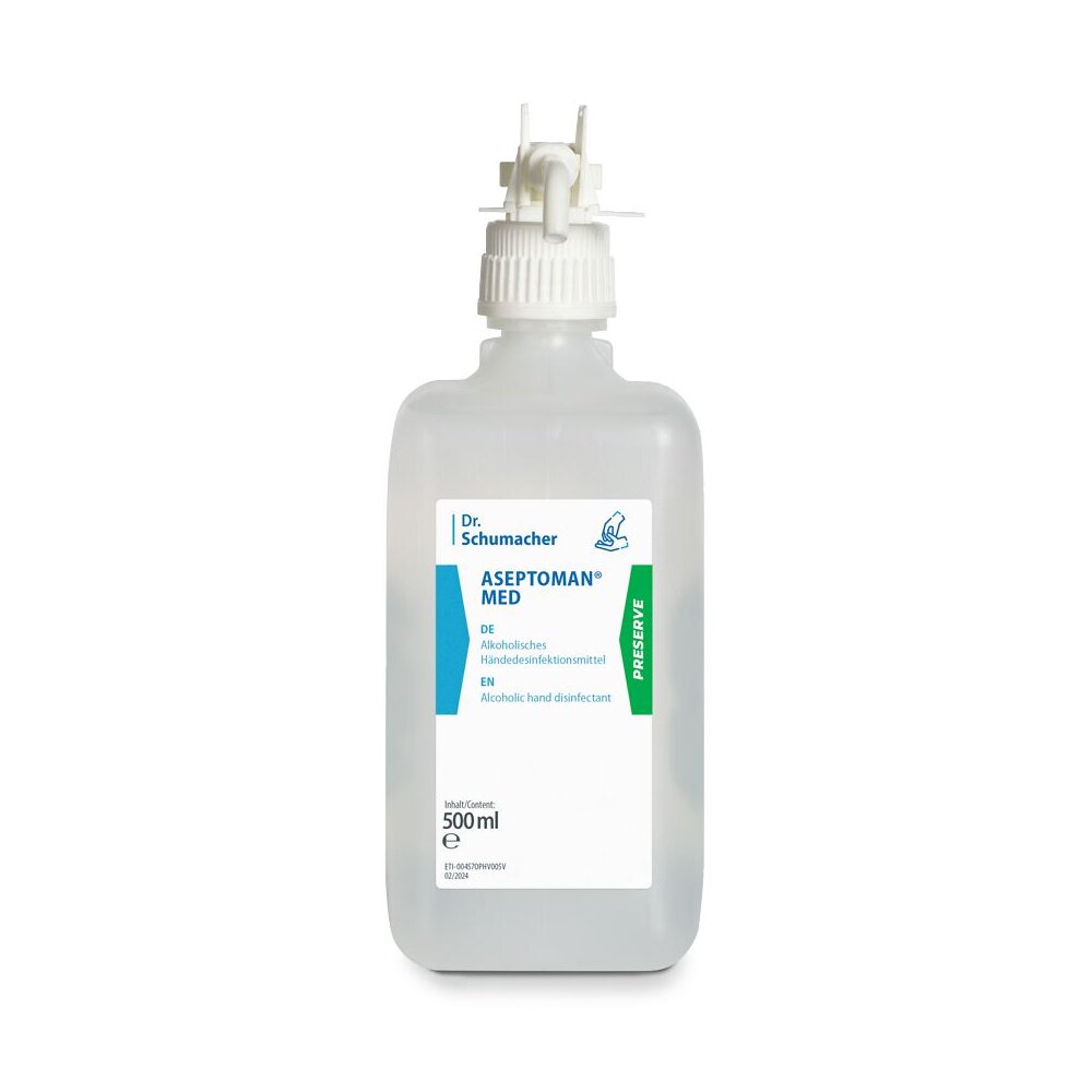 ASEPTOMAN MED Händedesinfektion Hygieneflasche à 500 ml
