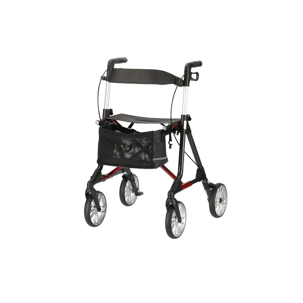 Leichtgewicht Rollator Russka Elan Classic, Dunkelrot