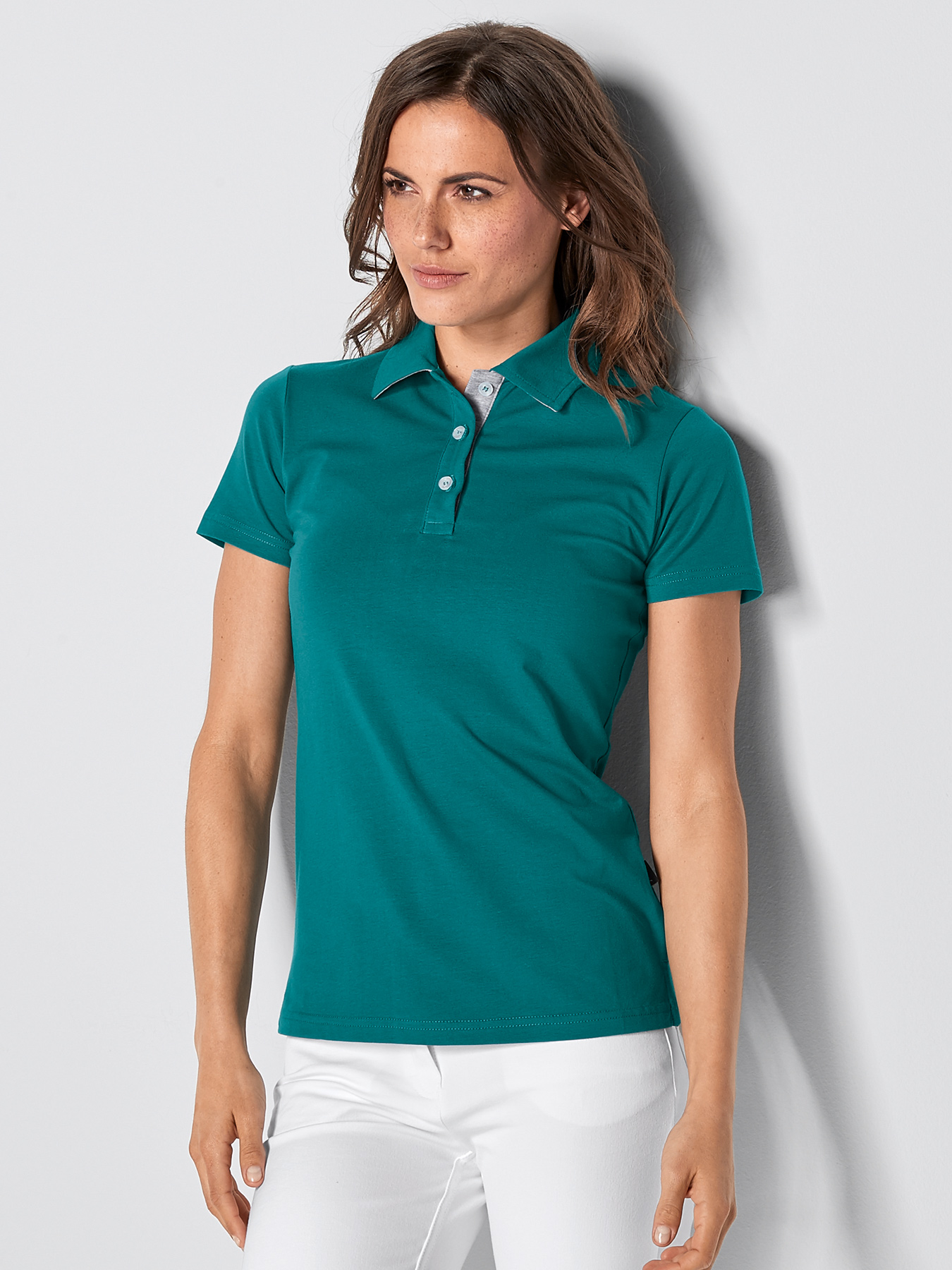 Poloshirt aus Single Jersey