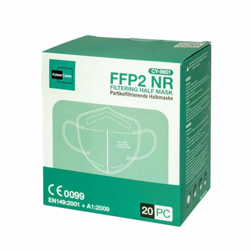 Kaiser Cares FFP2 NR weiße Atemschutzmaske | 20 Stück